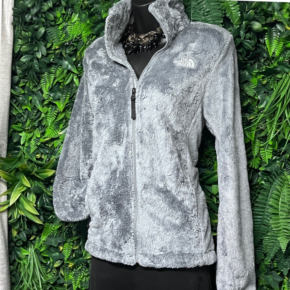 The North Face Jacket Women Small Gray‎ Osito Fleece Circular Design 3603